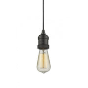 Bare Bulb - 1 Light - 2 inch - Oil Rubbed Bronze - Cord hung - Cord Set
