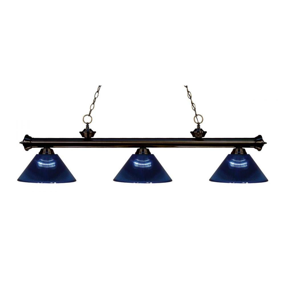 3 Light Billiard Table Light -Dark Blue