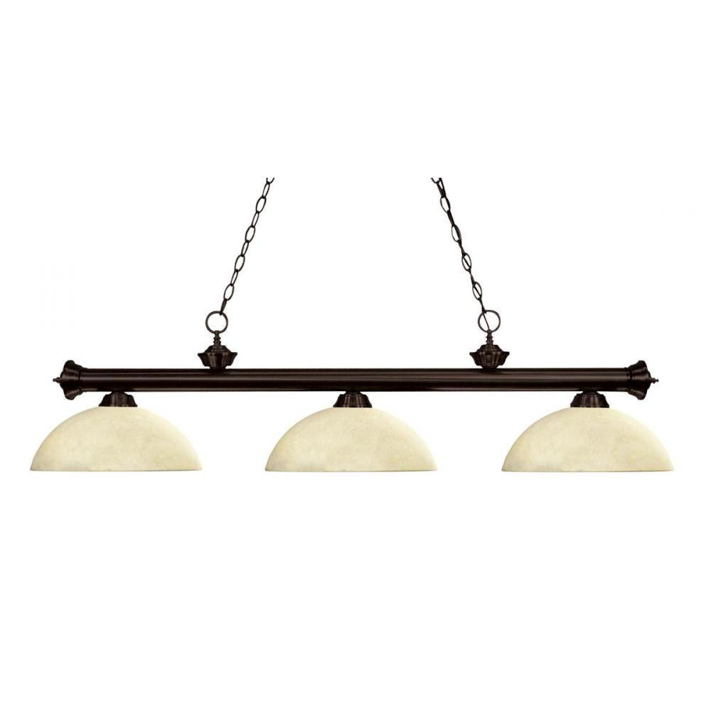 3 Light Billiard Table Light -Golden Mottle