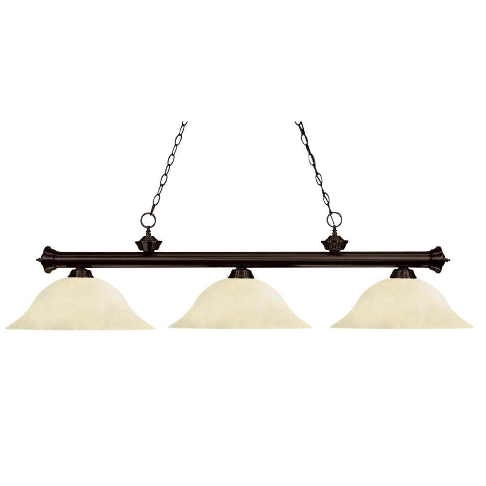 3 Light Billiard Table Light -Golden Mottle
