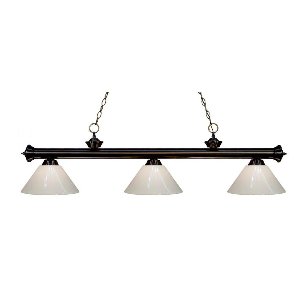 3 Light Billiard Table Light -White
