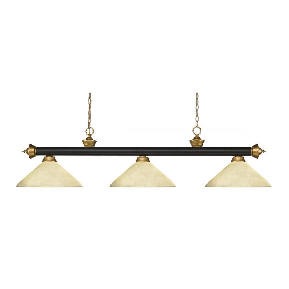 3 Light Billiard Table Light -Golden Mottle