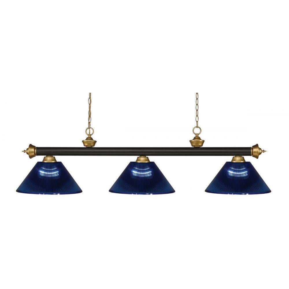 3 Light Billiard Table Light -Dark Blue