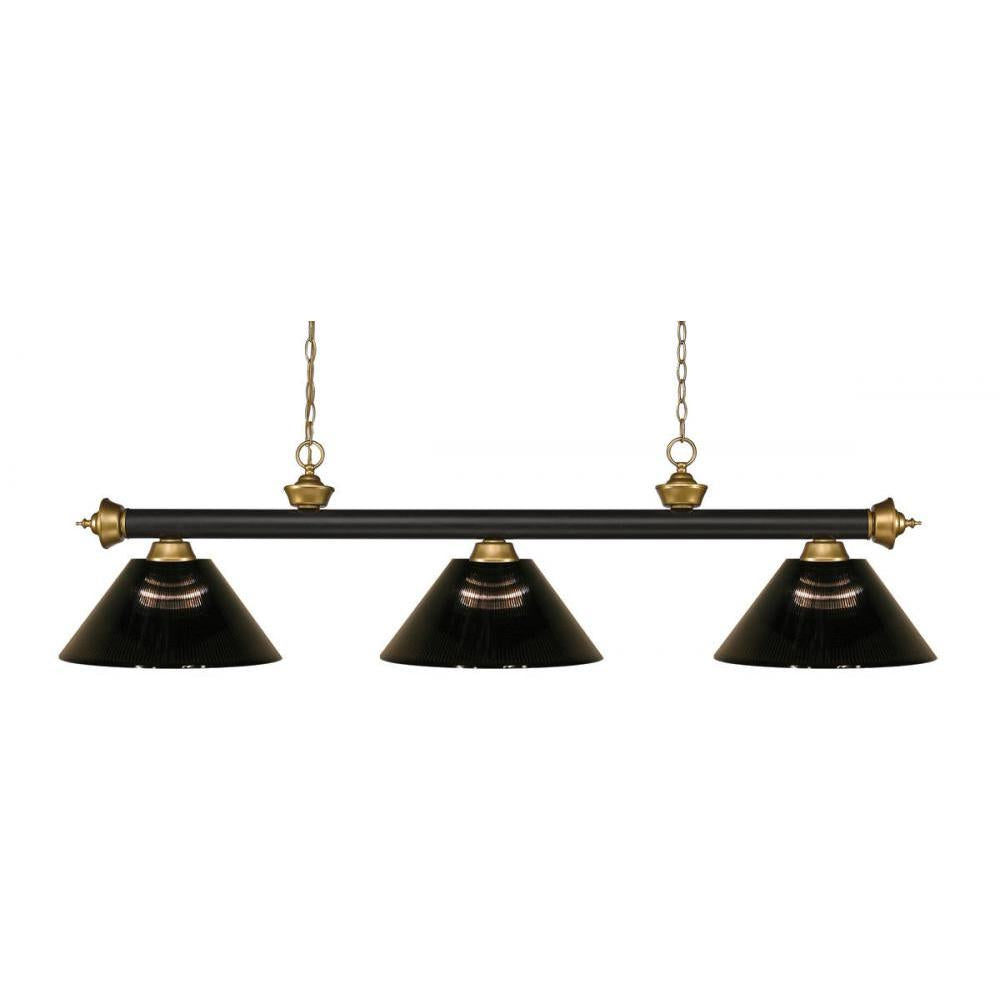 3 Light Billiard Table Light -Smoke