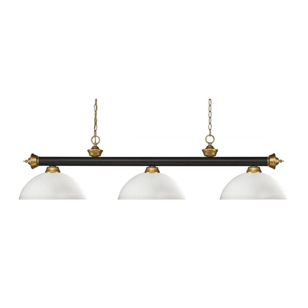 3 Light Billiard Table Light -Matte Opal