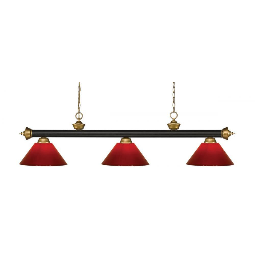 3 Light Billiard Table Light -Red