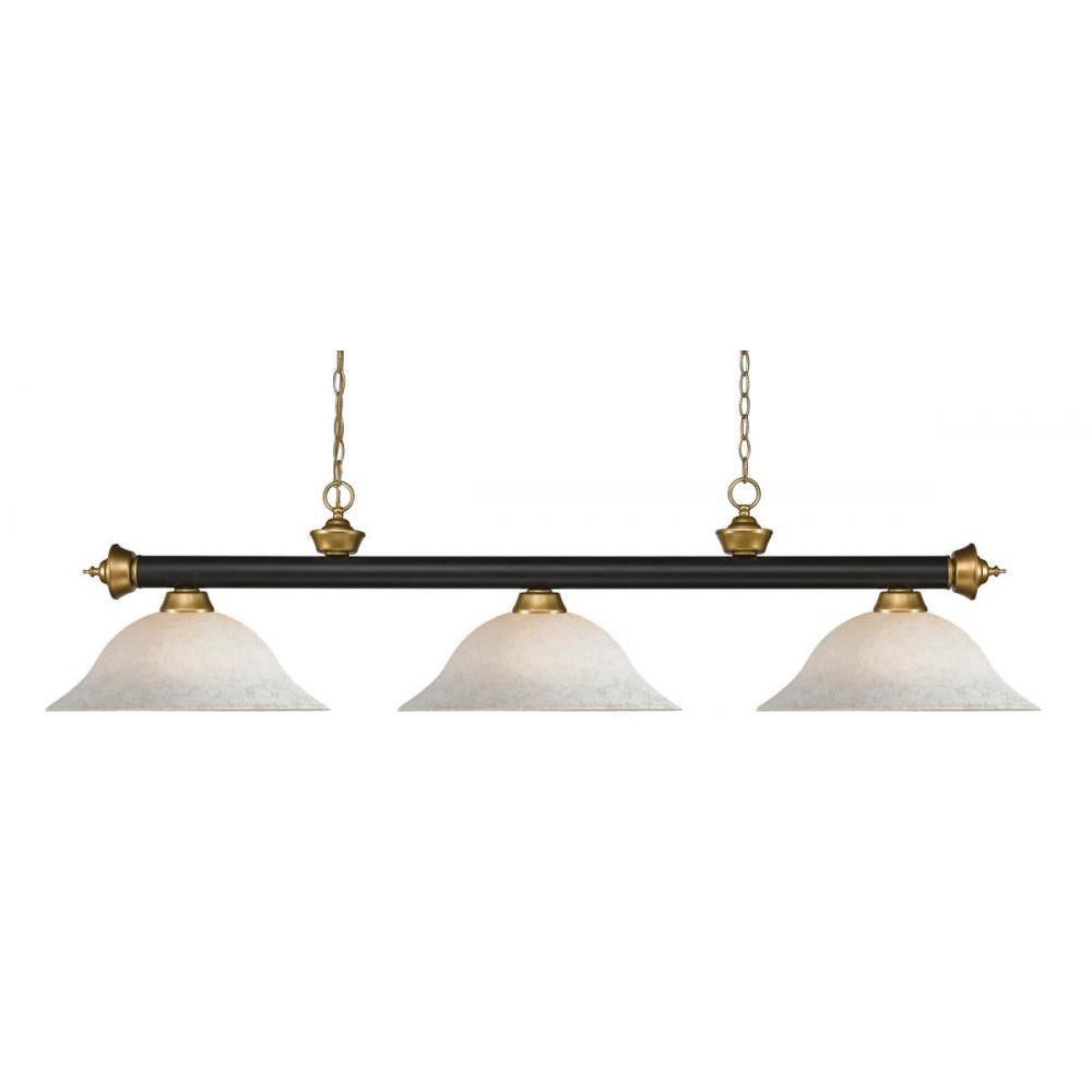 3 Light Billiard Table Light -White Mottle