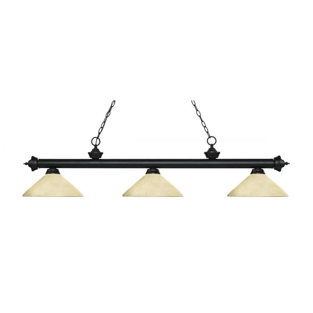 3 Light Billiard Table Light -Golden Mottle