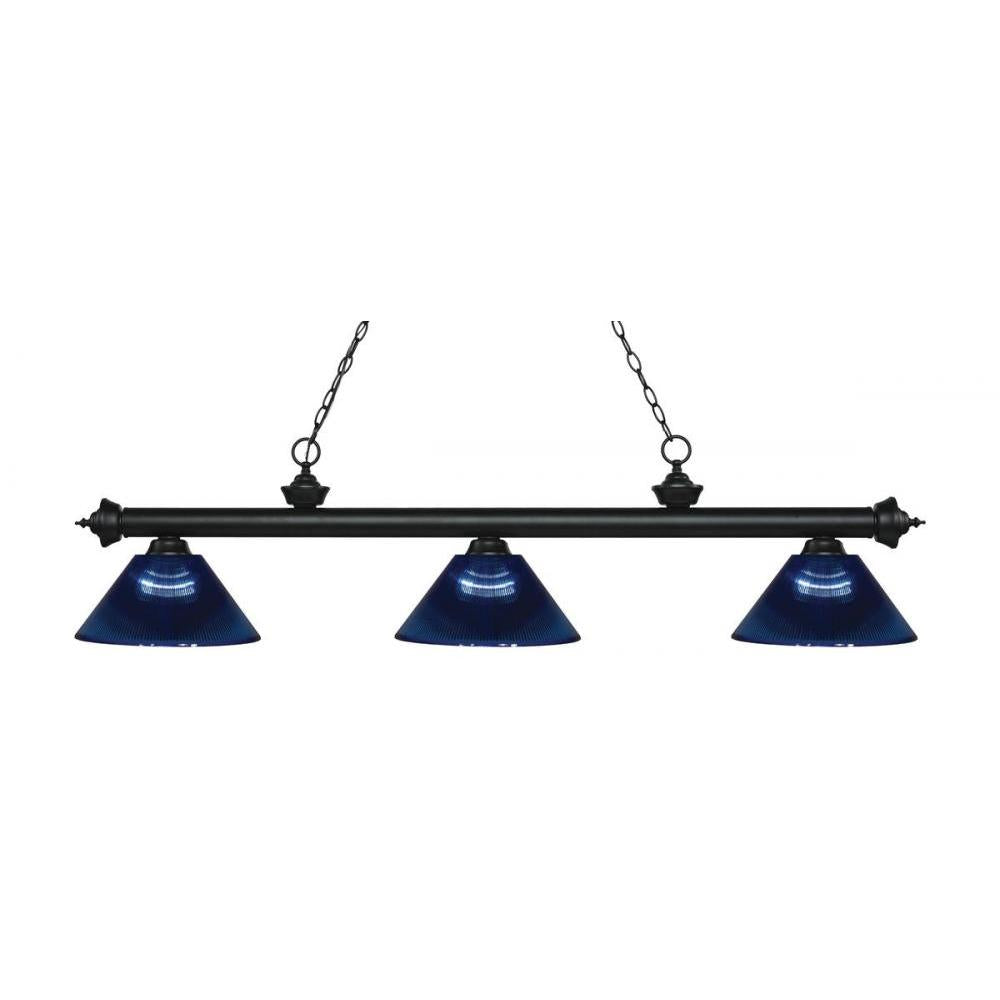 3 Light Billiard Table Light -Dark Blue