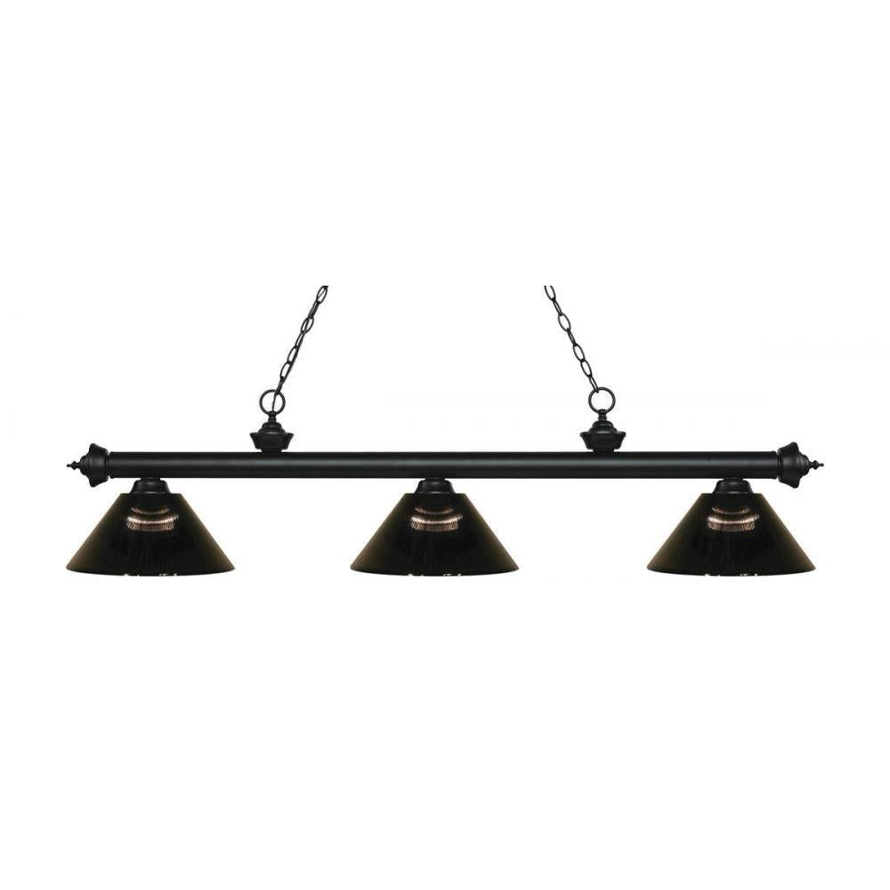 3 Light Billiard Table Light -Smoke
