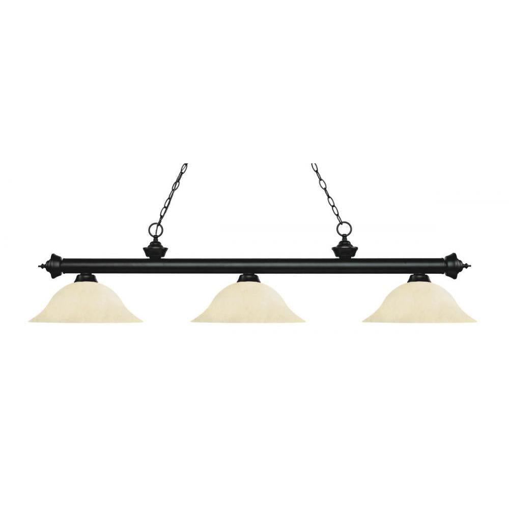 3 Light Billiard Table Light -Golden Mottle