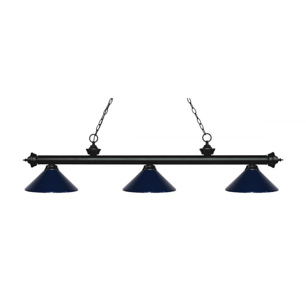 3 Light Billiard Table Light -Navy Blue