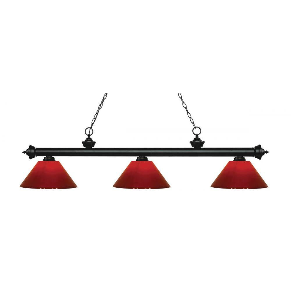 3 Light Billiard Table Light -Red