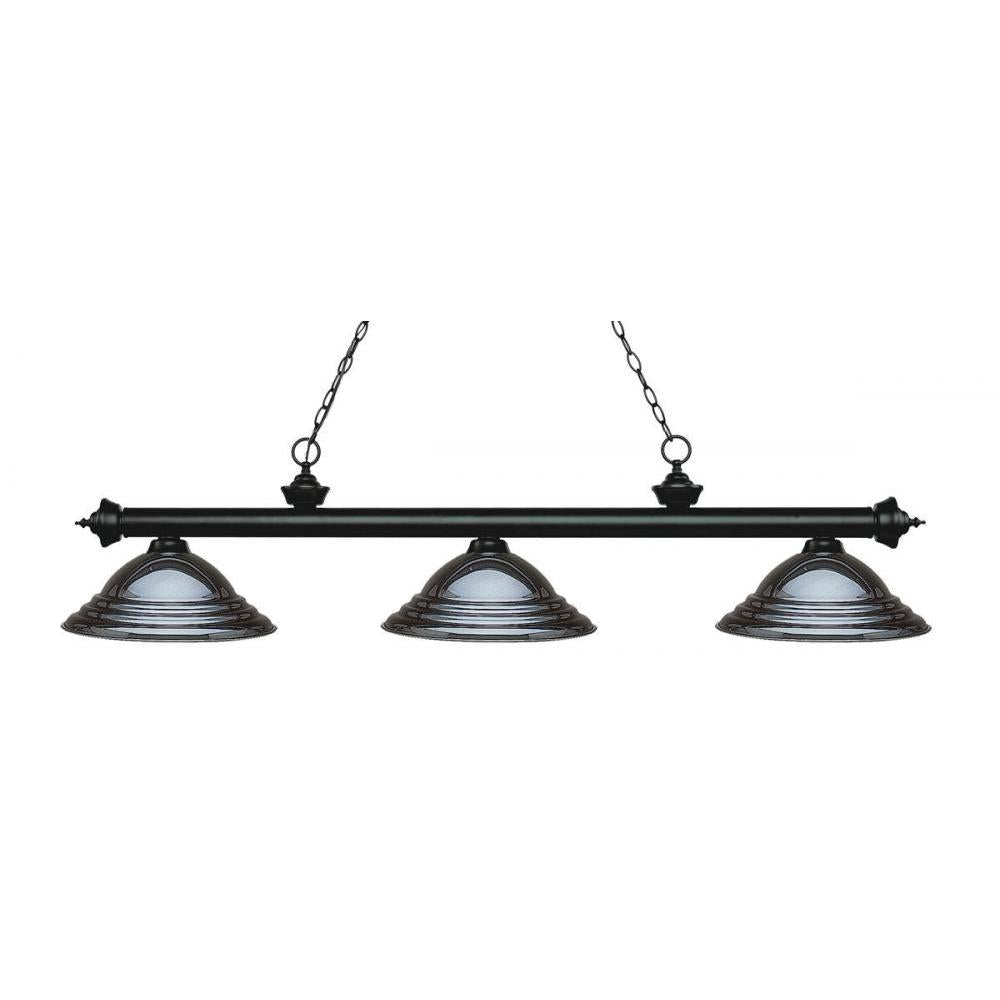 3 Light Billiard Table Light -Gun Metal