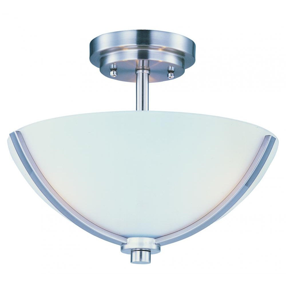 Maxim Lighting DEVEN 20031SWSN Semi Flush Mt Contemporary - Nickel