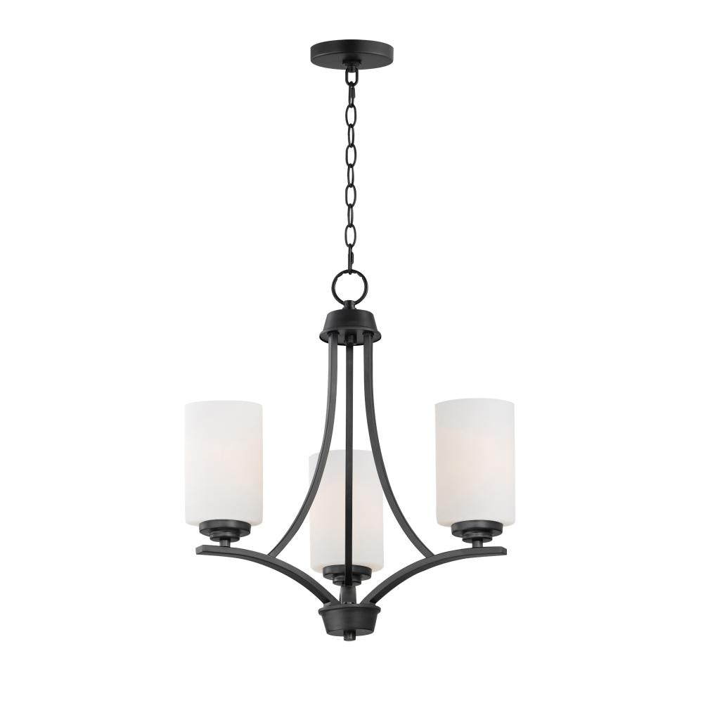 Maxim Lighting DEVEN 20033SWBK Mini Chandelier Contemporary - Black