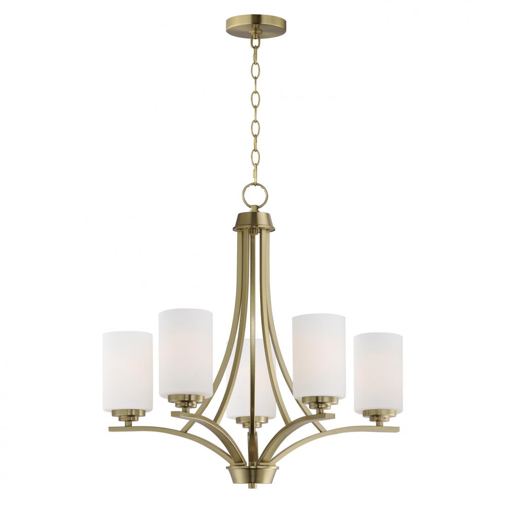 Maxim Lighting DEVEN 20035SWSBR Chandelier Contemporary - Brass