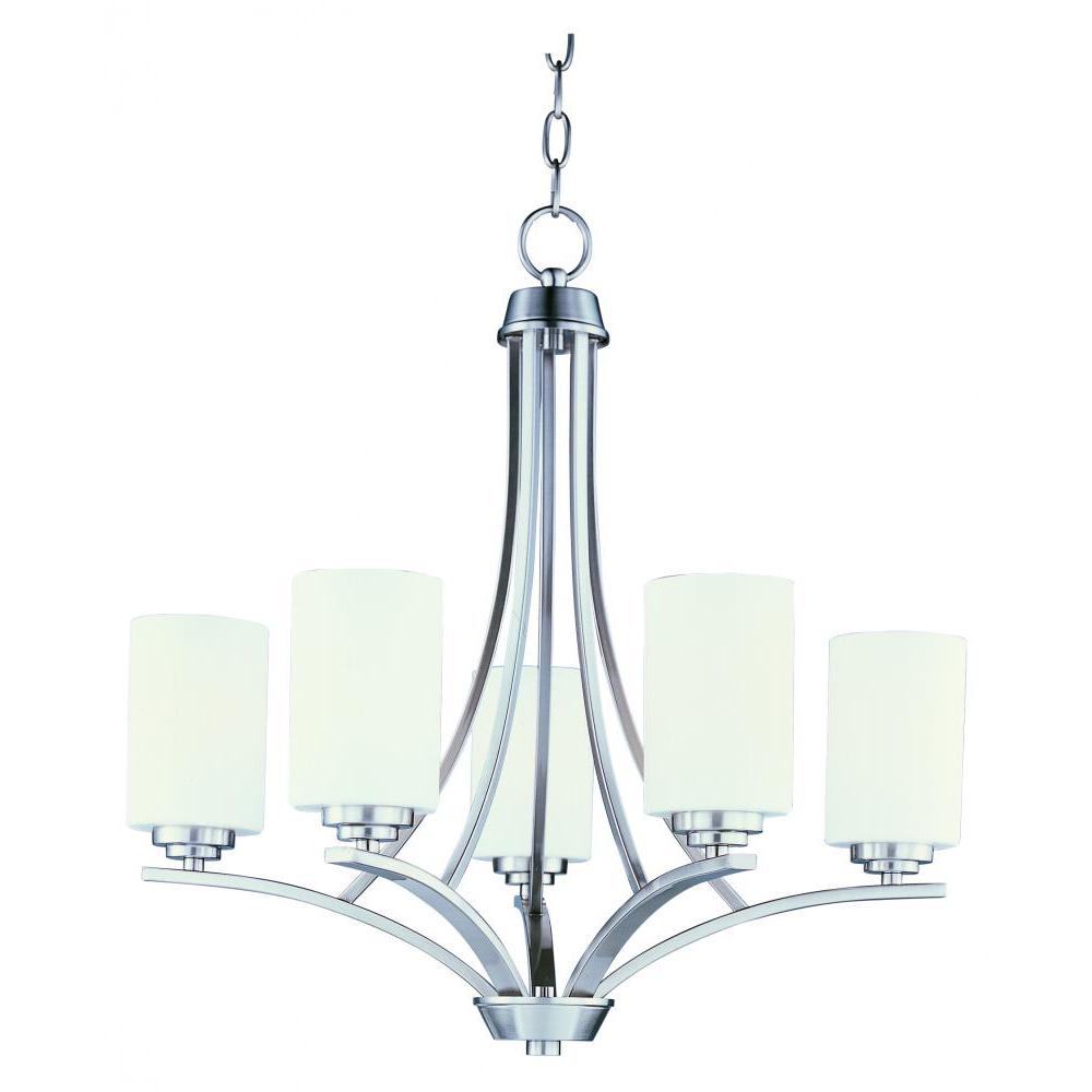 Deven 24 Inch Semi Flush Mount Light – Satin Nickel