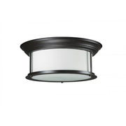 3 Light Flush Mount Light-Matte Opal