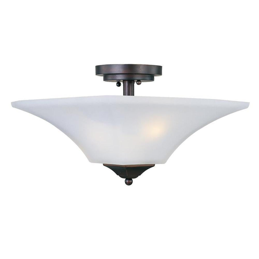 Maxim Lighting 20091FTOI Aurora 13 Inch Semi Flush Mount Light – Oil Rubbed Bronze