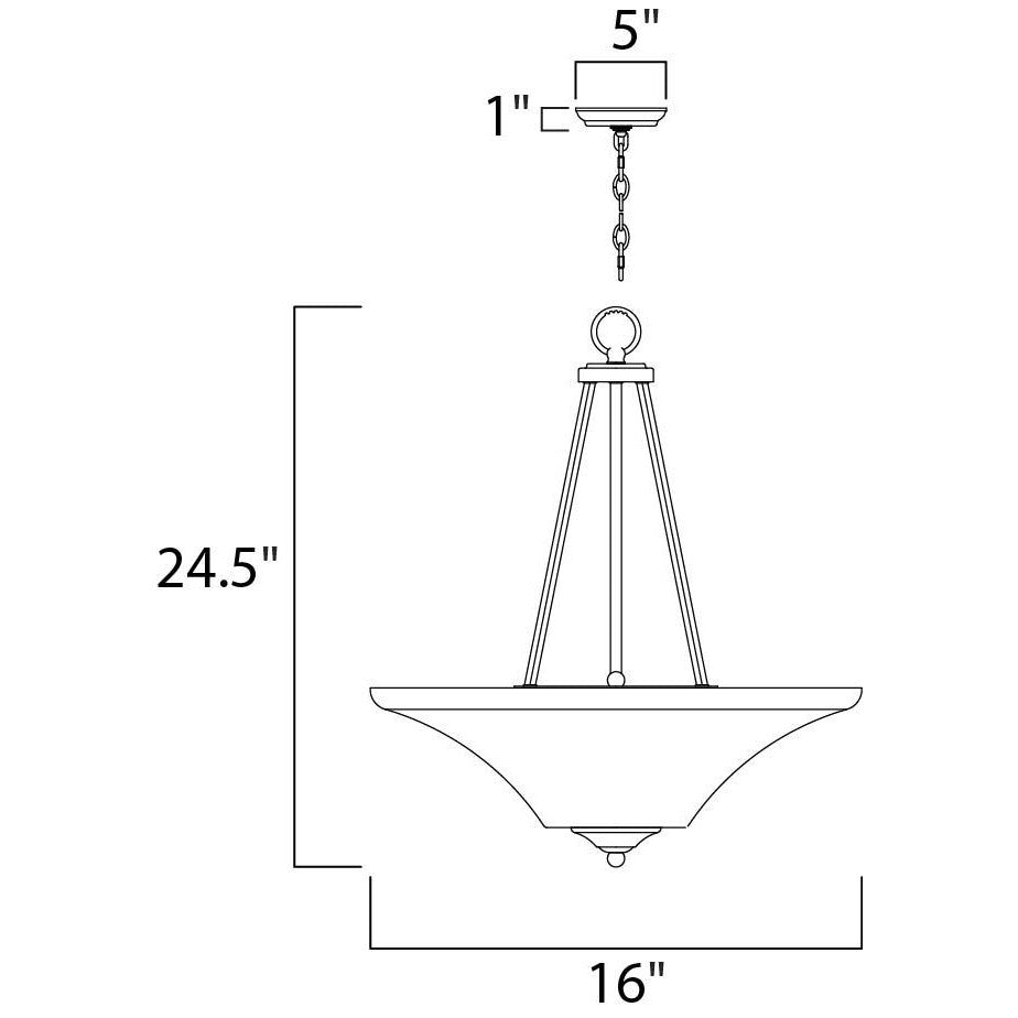 Maxim Lighting AURORA 20093FTOI Pendant Americana - Bronze