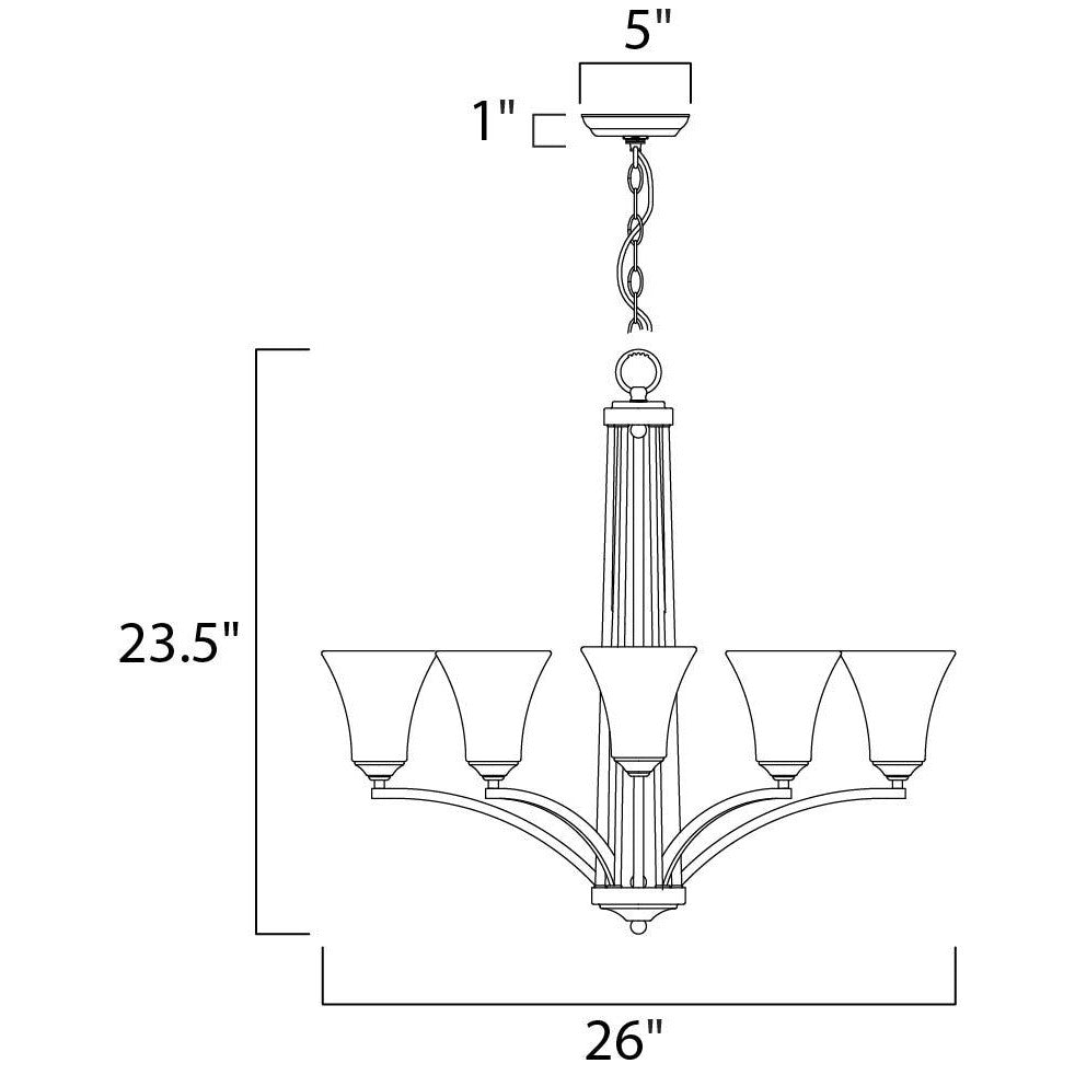 Maxim Lighting AURORA 20095FTOI Chandelier Americana - Bronze