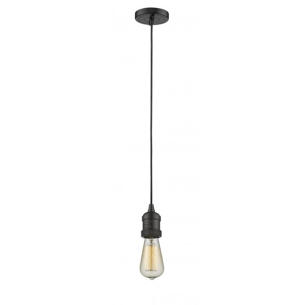 Bare Bulb - 1 Light - 3 inch - Oil Rubbed Bronze - Cord hung - Mini Pendant