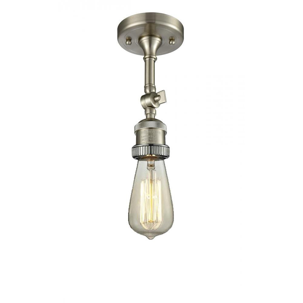 Bare Bulb 1 Light Semi-Flush Mount