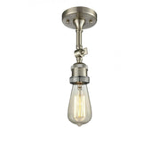 Bare Bulb 1 Light Semi-Flush Mount