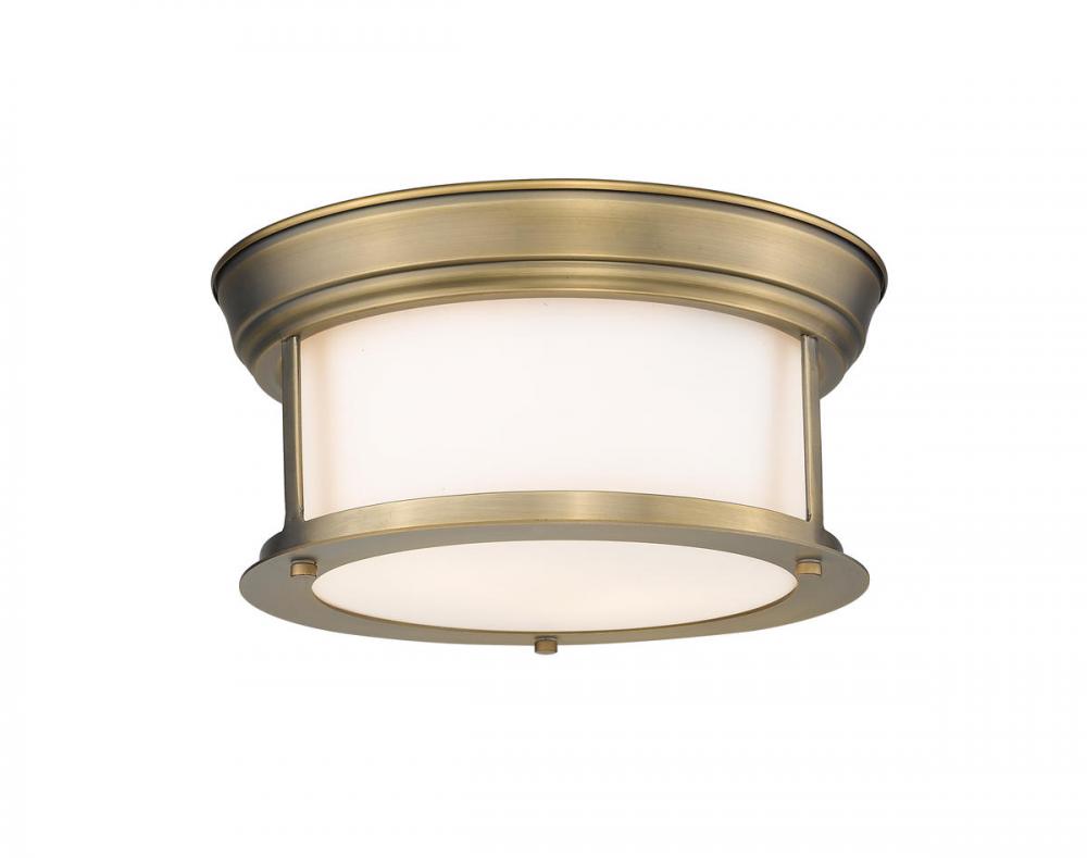 Z-Lite Lighting 2011F10-HBR Flush Mount Nautical - Brass