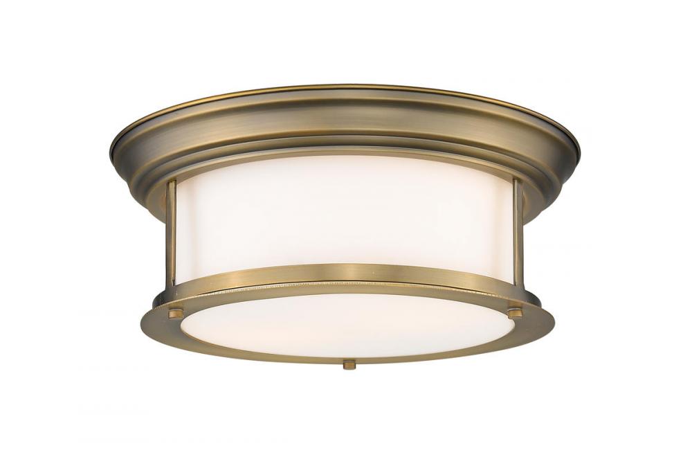 Z-Lite Lighting 2011F13-HBR Flush Mount Nautical - Brass