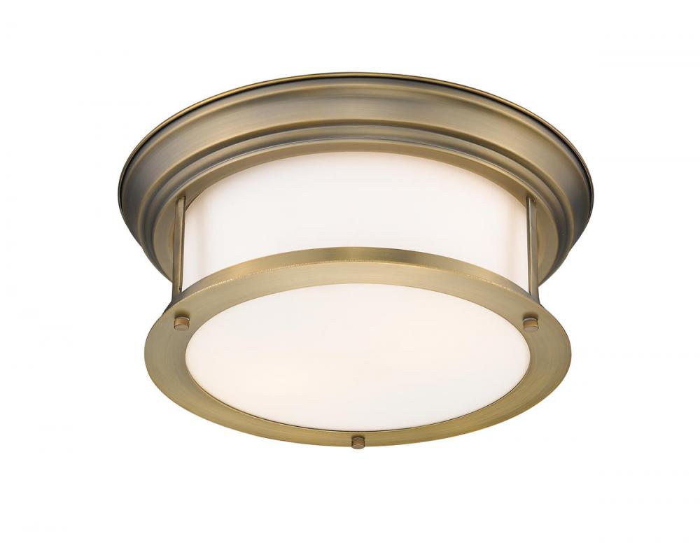 Z-Lite Lighting 2011F13-HBR Flush Mount Nautical - Brass