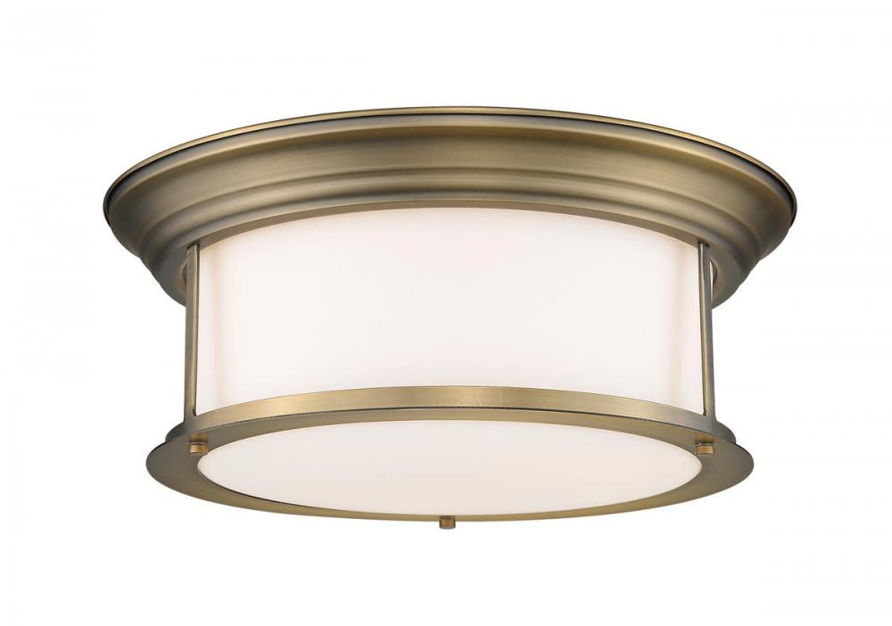 Z-Lite Lighting 2011F16-HBR Flush Mount Nautical - Brass