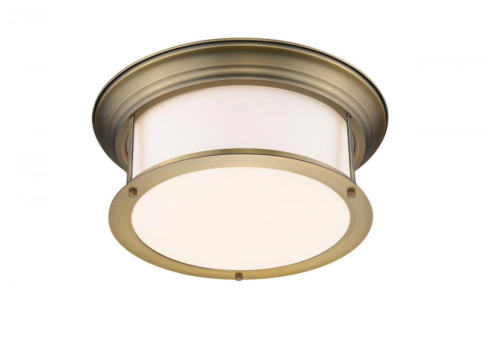 Z-Lite Lighting 2011F16-HBR Flush Mount Nautical - Brass