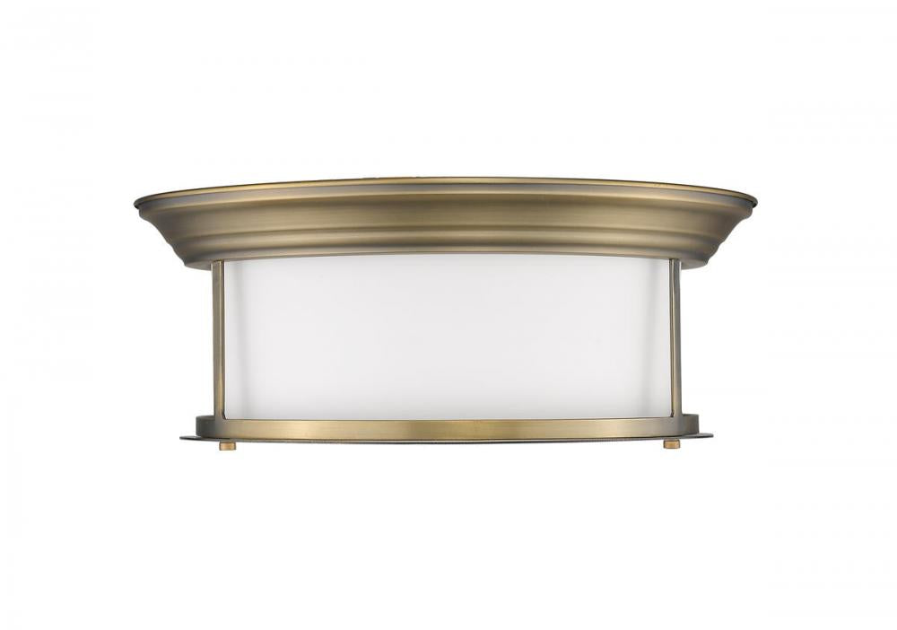 Z-Lite Lighting 2011F16-HBR Flush Mount Nautical - Brass