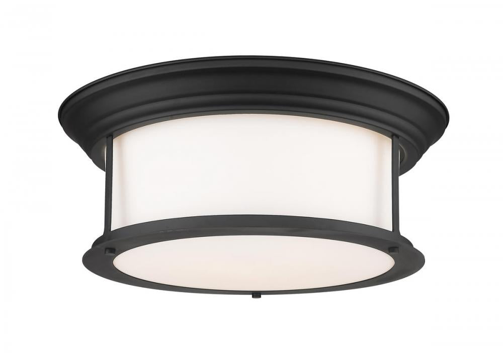 Z-Lite Lighting 2011F16-MB Flush Mount Nautical - Black