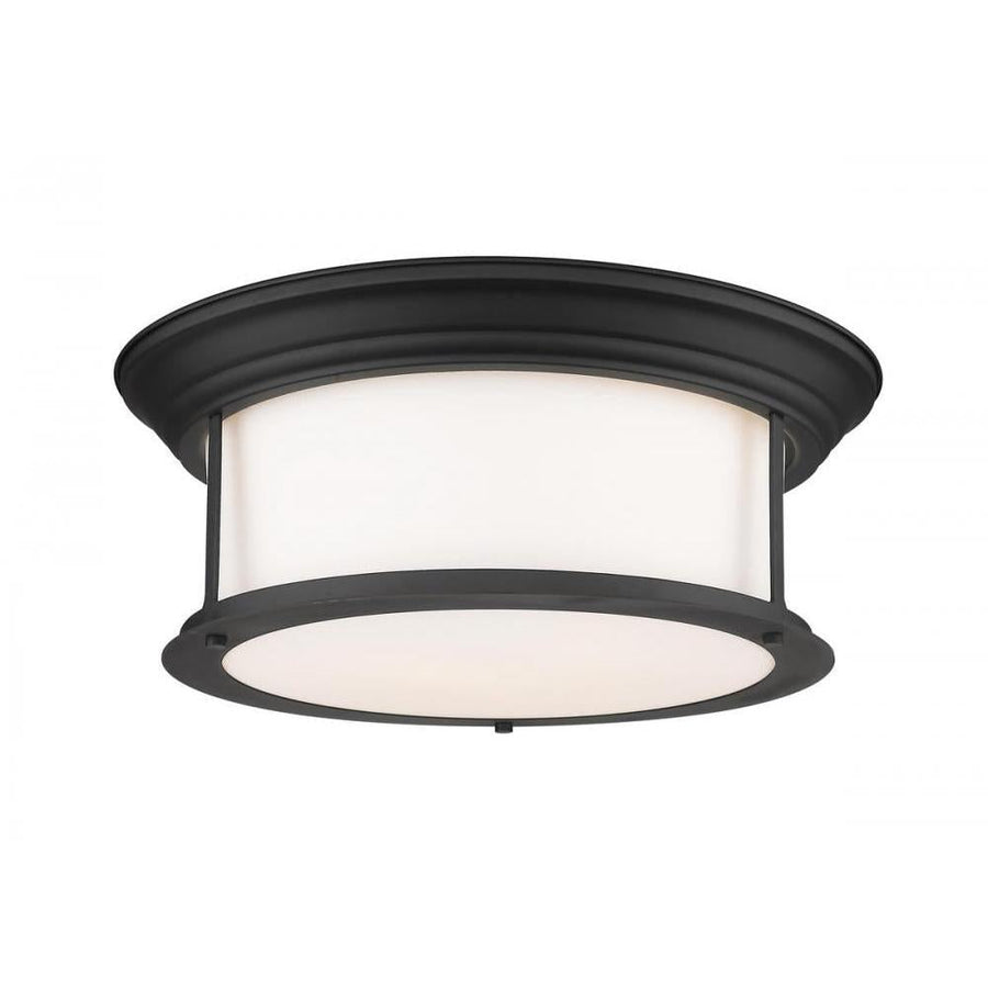 3 Light Flush Mount Light-Matte Opal