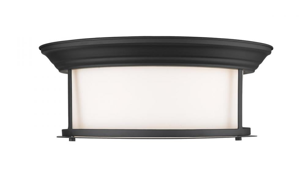 Z-Lite Lighting 2011F16-MB Flush Mount Nautical - Black