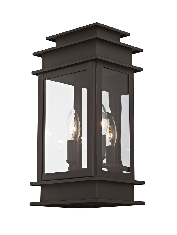 Livex Lighting PRINCETON 2014-07 Exterior Traditional - Bronze With Polished Chrome Stainless Steel Reflector