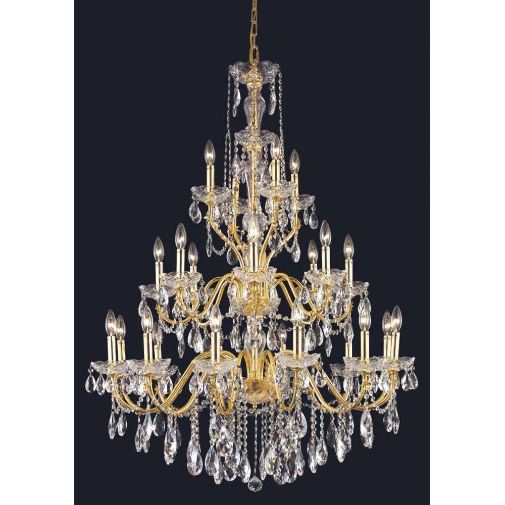 Elegant Lighting ST. FRANCIS 2016G36G/RC Chandelier Transitional - Gold