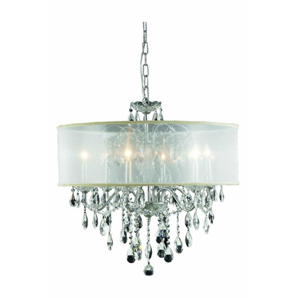 Elegant Lighting ST. FRANCIS 2016D24C+SH/EC Chandelier Transitional - Chrome