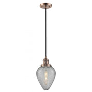 Geneseo - 1 Light - 7 inch - Antique Copper - Cord hung - Mini Pendant