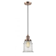 Canton - 1 Light - 6 inch - Antique Copper - Cord hung - Mini Pendant