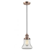 Bellmont - 1 Light - 6 inch - Antique Copper - Cord hung - Mini Pendant