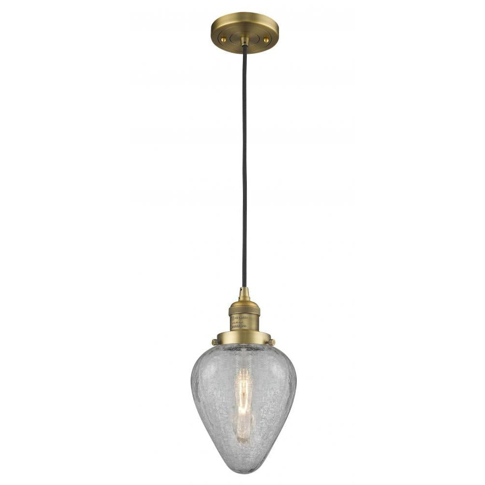 Geneseo - 1 Light - 7 inch - Brushed Brass - Cord hung - Mini Pendant