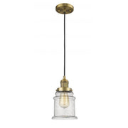 Canton - 1 Light - 6 inch - Brushed Brass - Cord hung - Mini Pendant