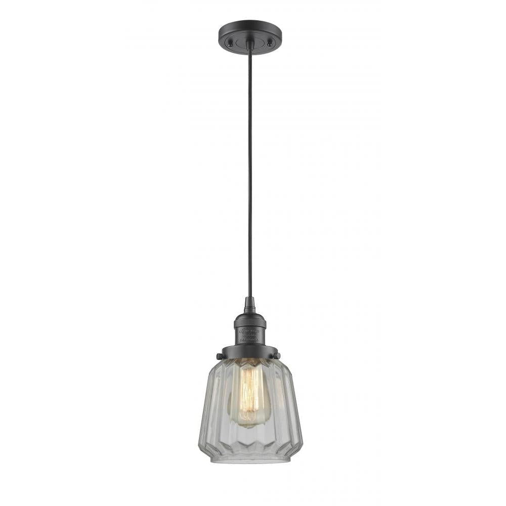 Chatham - 1 Light - 7 inch - Oil Rubbed Bronze - Cord hung - Mini Pendant