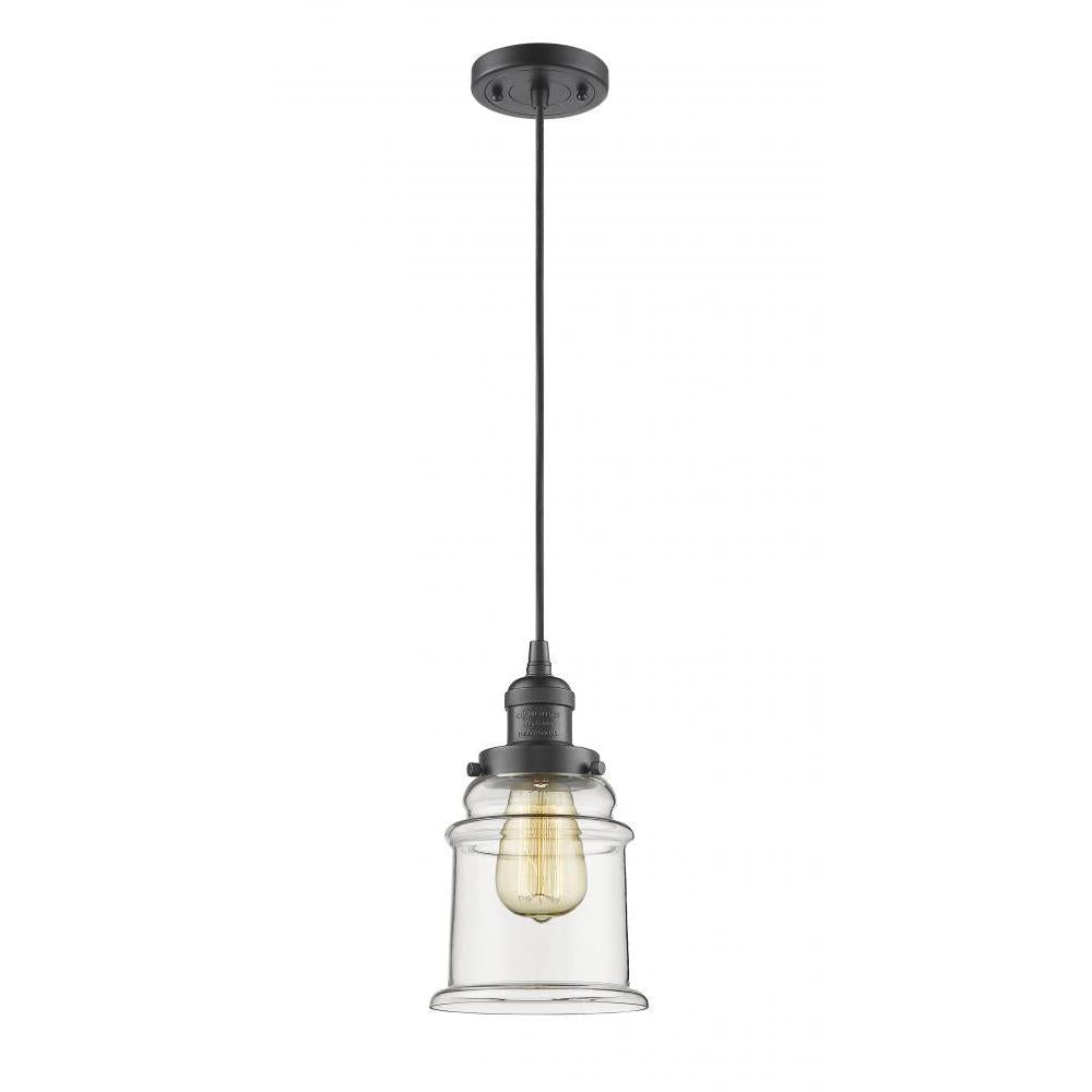 Canton - 1 Light - 6 inch - Oil Rubbed Bronze - Cord hung - Mini Pendant