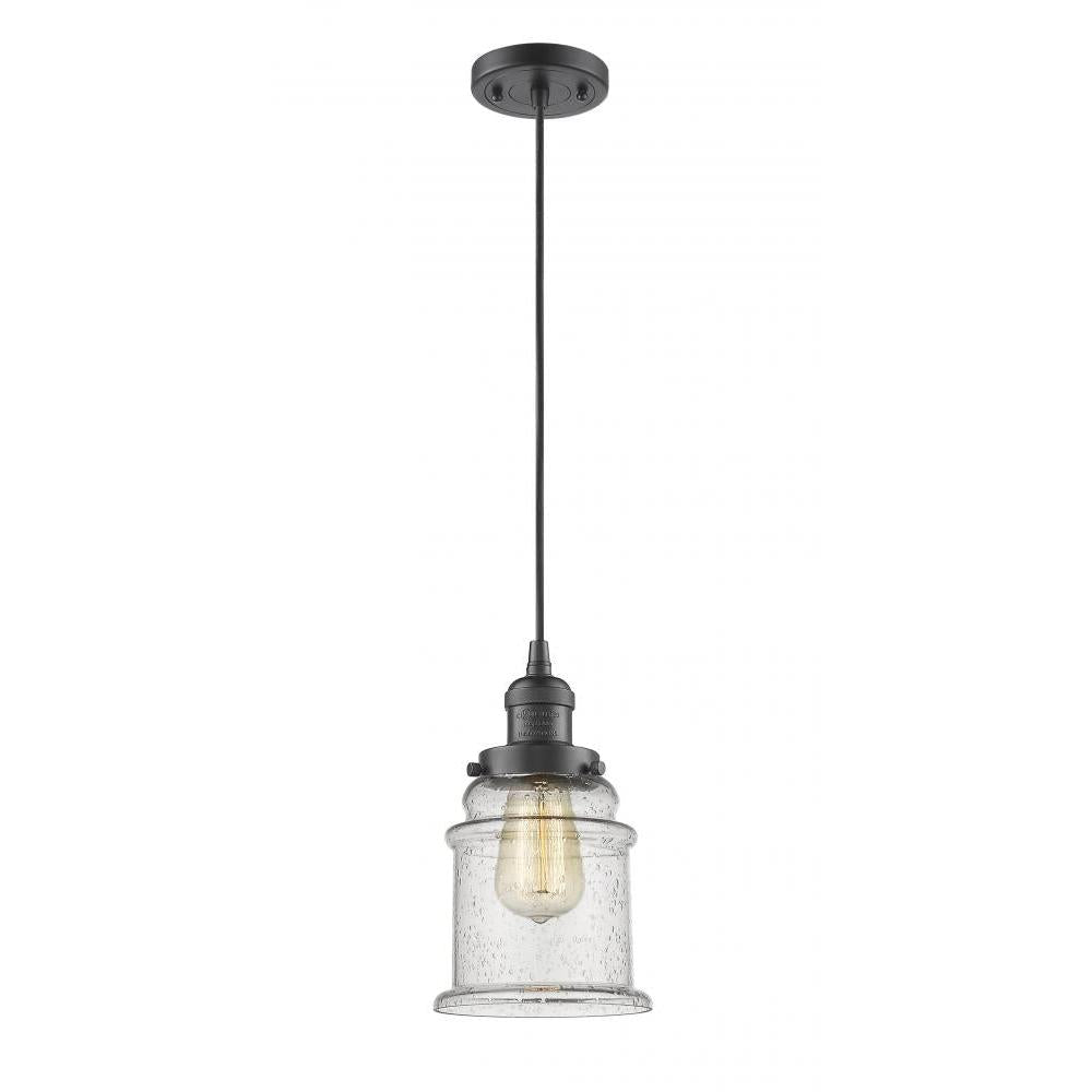 Canton - 1 Light - 6 inch - Oil Rubbed Bronze - Cord hung - Mini Pendant
