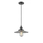 Halophane - 1 Light - 9 inch - Oil Rubbed Bronze - Cord hung - Mini Pendant